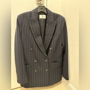 Babaton oversized pinstripe blazer